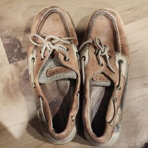Sperry Tan and Brown Boat Shoes for Men